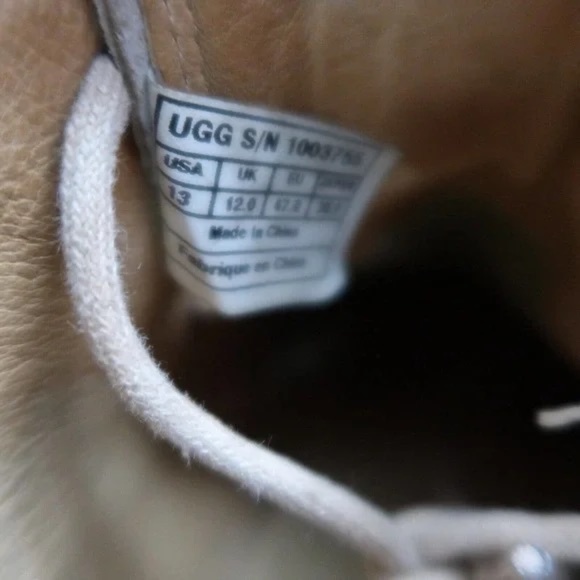 Ugg Shoes Mens 13 Desert Boot Chukka Moc Toe Leather Sheepskin Classic Mid Comfy - Picture 6 of 6